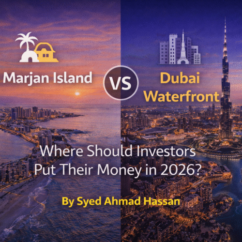 Almarjan vs Dubai waterfront