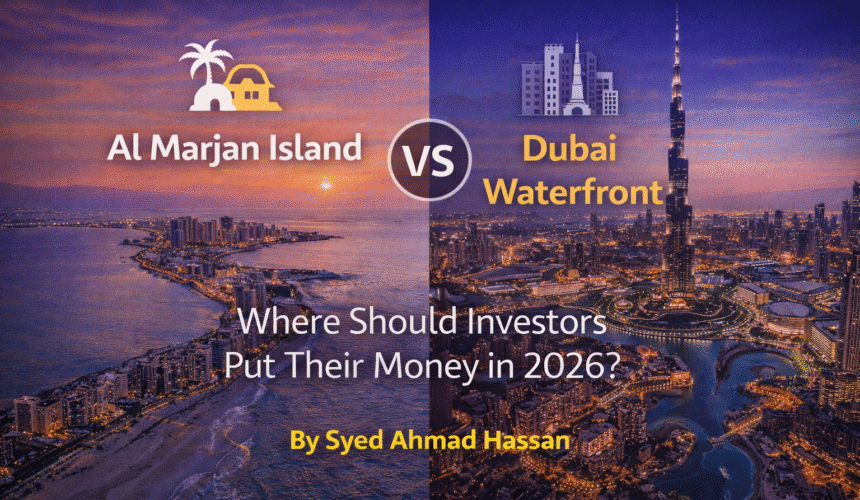 Almarjan vs Dubai waterfront